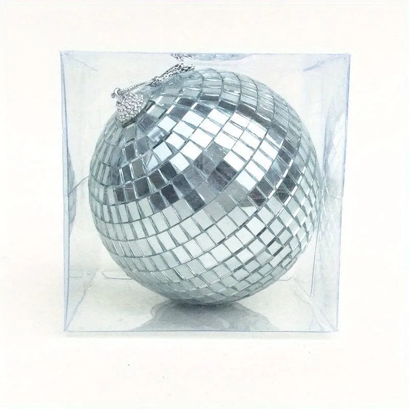 1 Stück, Glasspiegel, reflektierende Discokugel, Weihnachtskugel, Bar, Fotografie-Requisiten, Hochzeit, Backen, Kuchendekoration, Dekoration