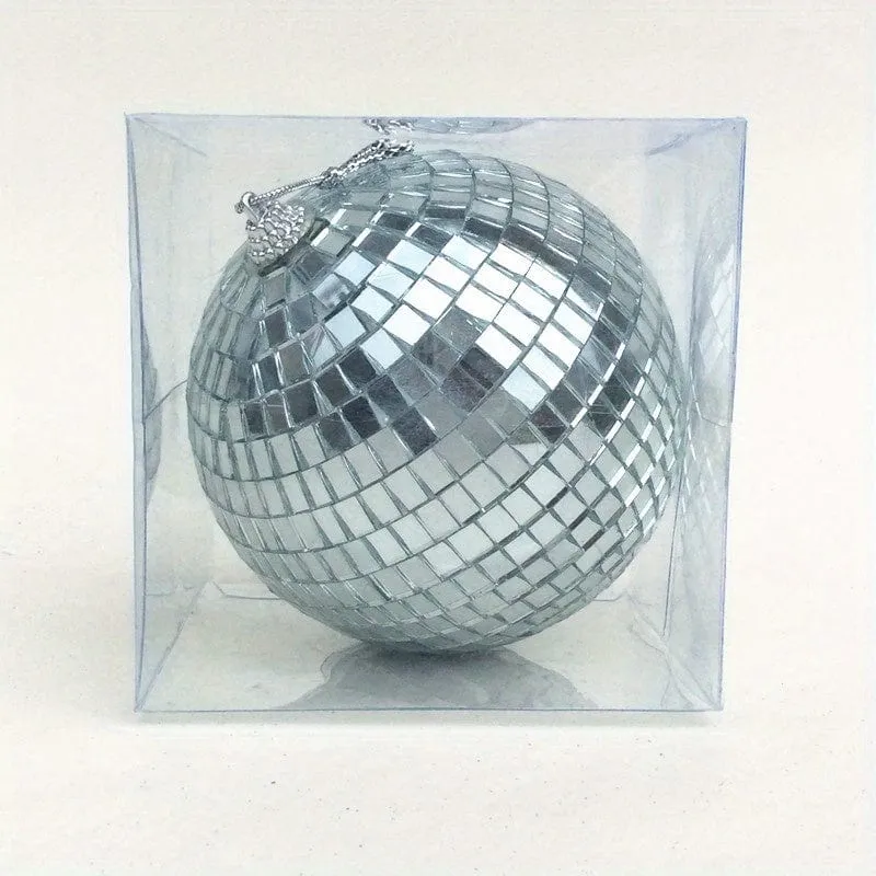 1 Stück, Glasspiegel, reflektierende Discokugel, Weihnachtskugel, Bar, Fotografie-Requisiten, Hochzeit, Backen, Kuchendekoration, Dekoration