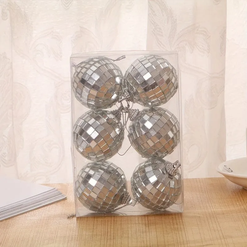 1 Stück, Glasspiegel, reflektierende Discokugel, Weihnachtskugel, Bar, Fotografie-Requisiten, Hochzeit, Backen, Kuchendekoration, Dekoration