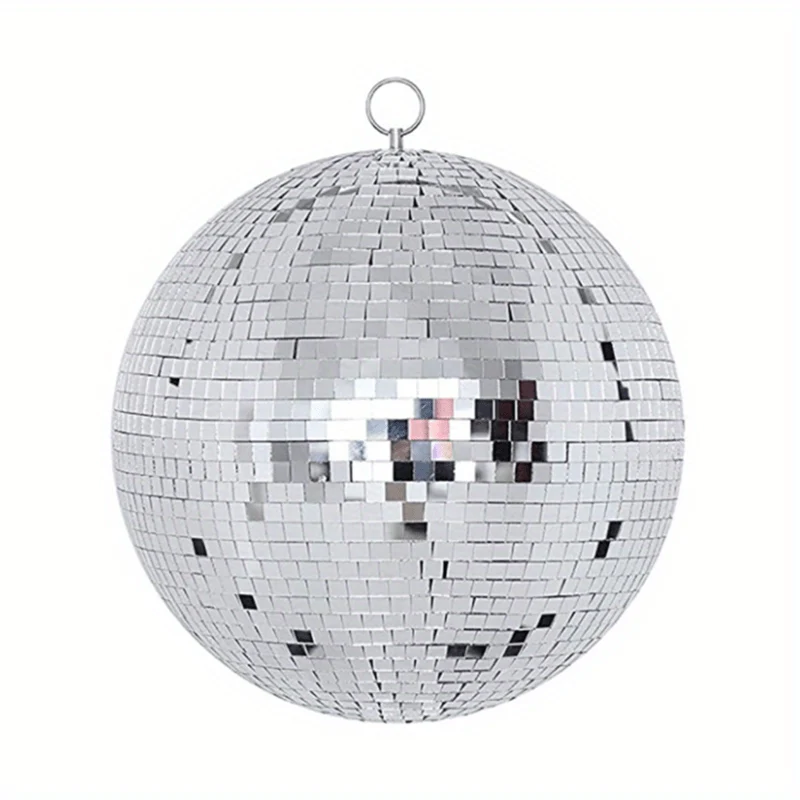 1 Stück, Glasspiegel, reflektierende Discokugel, Weihnachtskugel, Bar, Fotografie-Requisiten, Hochzeit, Backen, Kuchendekoration, Dekoration