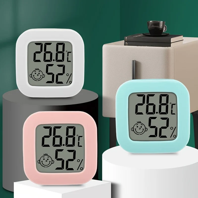 Innentemperatur-Hygrometer, Luftfeuchtigkeitssensor, Thermometer, Hygrometer, Hygrometer, Temperatur- und Luftfeuchtigkeitsmonitor, LCD-Anzeige in Grad Fahrenheit