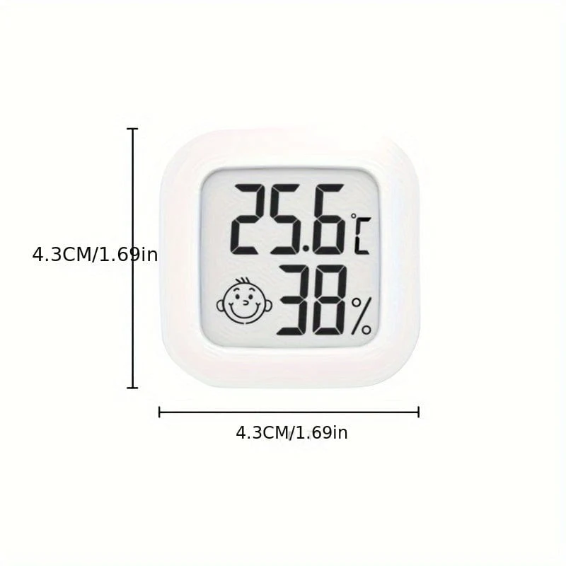 Innentemperatur-Hygrometer, Luftfeuchtigkeitssensor, Thermometer, Hygrometer, Hygrometer, Temperatur- und Luftfeuchtigkeitsmonitor, LCD-Anzeige in Grad Fahrenheit