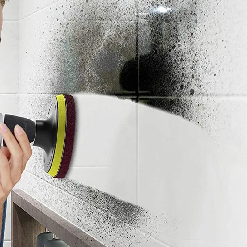 8-teilige, leistungsstarke Fliesenbürste für die Reinigung von Badezimmer, Boden und Wanne – inklusive Scheuerschwämmen und Reinigungsset – unverzichtbares Zubehör für Wohnungen und Studentenwohnheime