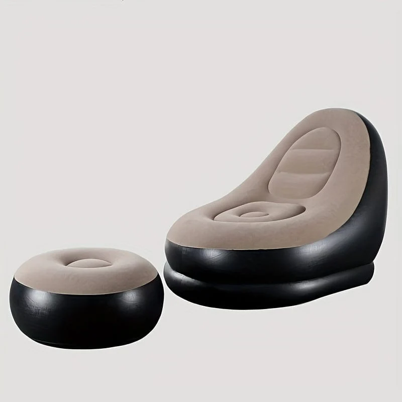1set Aufblasbare Tragbare Faul Slip-on Sofa Farbe Boxed Moderne Casual Home Outdoor Camping Bewegliche Beflockung Sofa