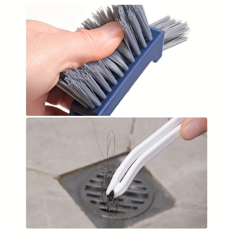 1 Stück, Badezimmer-Reinigungsbürste, Spaltbürste, XNUMX-in-XNUMX-Fensterreinigungsbürste mit kleinem Clip, multifunktionale Spaltbürste für die Küche, Reinigungswerkzeuge, Reinigungsmittel