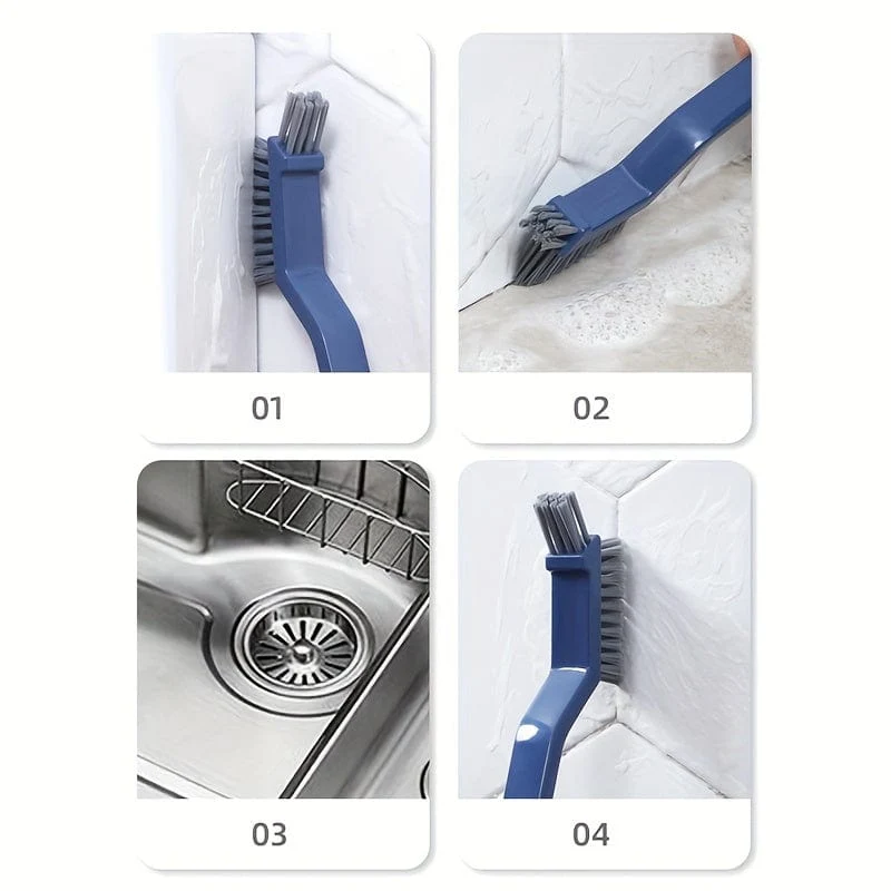 1 Stück, Badezimmer-Reinigungsbürste, Spaltbürste, XNUMX-in-XNUMX-Fensterreinigungsbürste mit kleinem Clip, multifunktionale Spaltbürste für die Küche, Reinigungswerkzeuge, Reinigungsmittel
