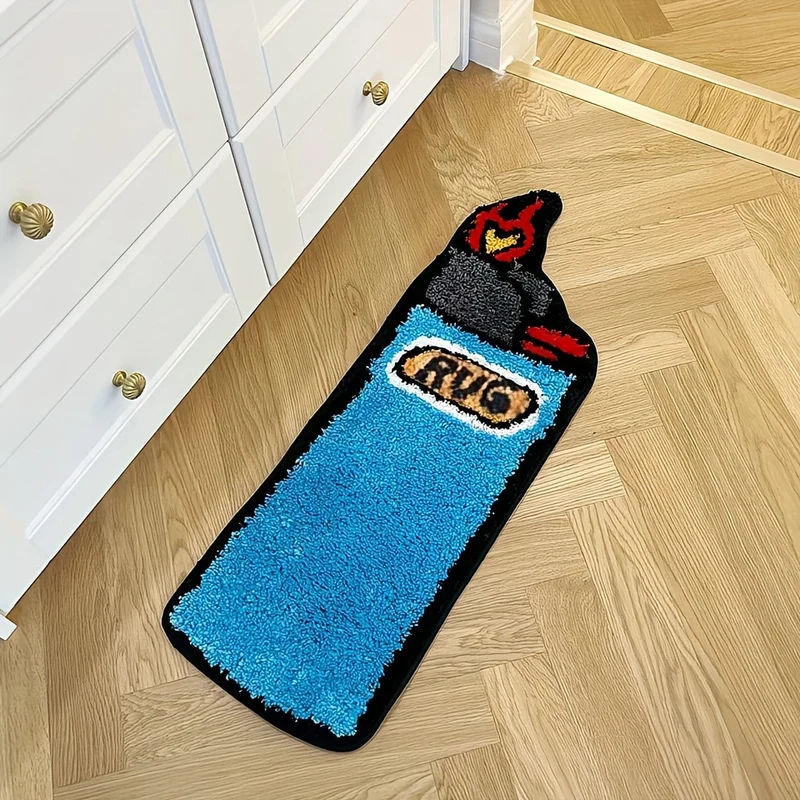 1 Stück leichter geformter Teppich, Kunstelement-Überwurfteppich, waschbare Möbelmatte, für Schlafzimmer, Wohnzimmer, Badezimmer, Heimraumzubehör, Frühlingsdekoration, Geschenk, Duschzubehör, Eingangsbereich, Sofa, Sitz, schwebendes Fenster, Frühlingsdekoration