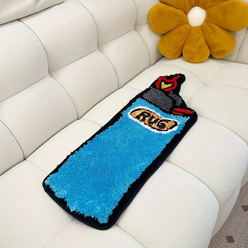 1 Stück leichter geformter Teppich, Kunstelement-Überwurfteppich, waschbare Möbelmatte, für Schlafzimmer, Wohnzimmer, Badezimmer, Heimraumzubehör, Frühlingsdekoration, Geschenk, Duschzubehör, Eingangsbereich, Sofa, Sitz, schwebendes Fenster, Frühlingsdekoration