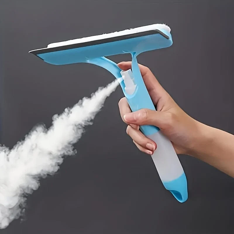 Multifunktionaler Handbrausen-Fensterglaswischer mit Schaber und Sprüher für die Haushaltsreinigung, Werkzeug für Wohnzimmerfliesen, Autowindschutzscheibenspiegel