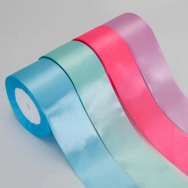 1 Rolle, 22 Meter 4 cm Seidensatinbänder, Bastelschleife, handgefertigte Geschenkverpackung, Party, Hochzeit, Weihnachtsdekoration, Bänder für Blumensträuße, Bastelbedarf, Stoff, handgefertigtes Material für Hochzeitssträuße, Geschenkverpackungsmaterialien,