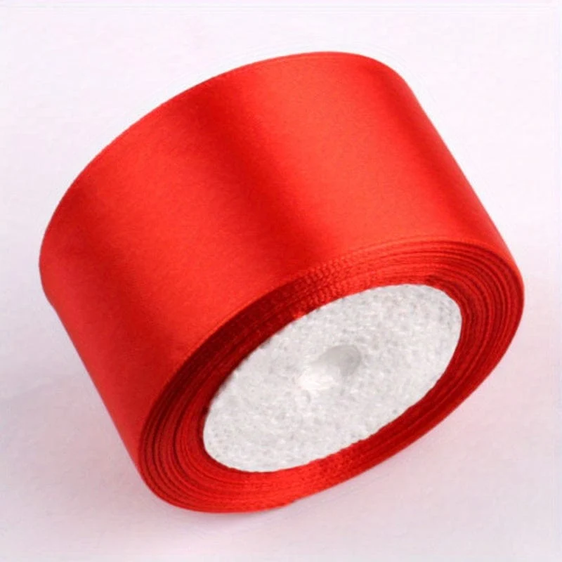 1 Rolle, 22 Meter 4 cm Seidensatinbänder, Bastelschleife, handgefertigte Geschenkverpackung, Party, Hochzeit, Weihnachtsdekoration, Bänder für Blumensträuße, Bastelbedarf, Stoff, handgefertigtes Material für Hochzeitssträuße, Geschenkverpackungsmaterialien,