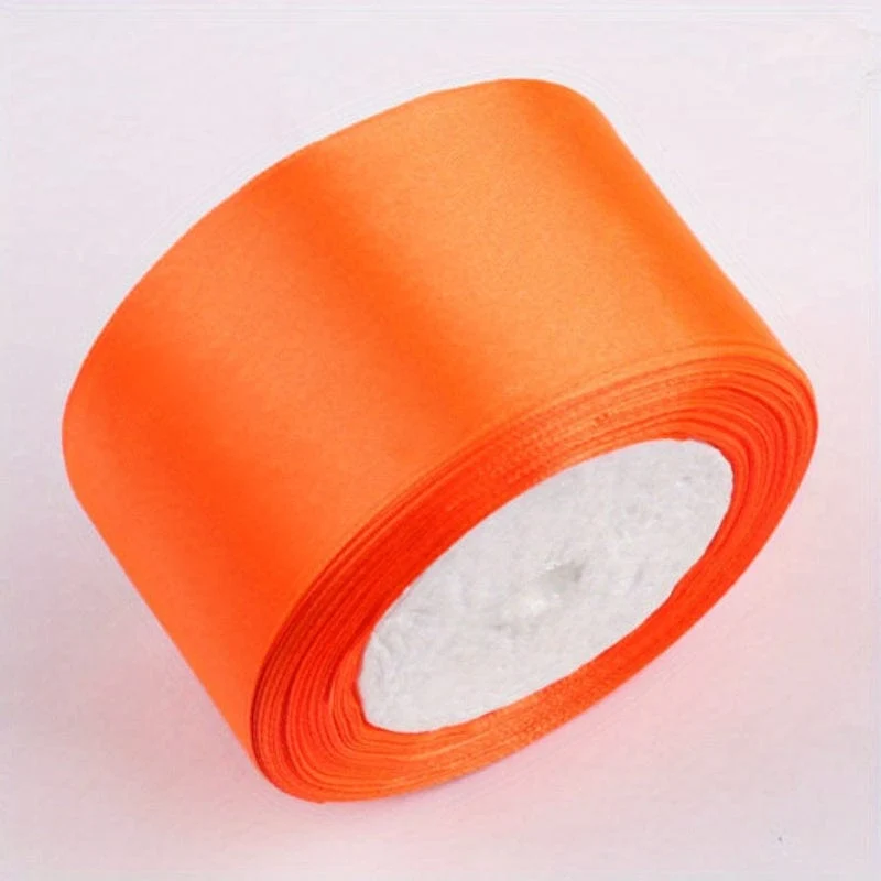 1 Rolle, 22 Meter 4 cm Seidensatinbänder, Bastelschleife, handgefertigte Geschenkverpackung, Party, Hochzeit, Weihnachtsdekoration, Bänder für Blumensträuße, Bastelbedarf, Stoff, handgefertigtes Material für Hochzeitssträuße, Geschenkverpackungsmaterialien,