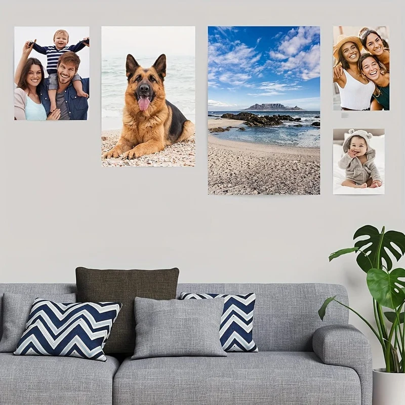 1 individuelles ungerahmtes Poster, personalisiert Ihr Bild, individuelles Hochladen eines Fotos zum Drucken eines Posters, ideales Geschenk für Schlafzimmer, Wohnzimmer, Flur, Wandkunst, Wanddekoration, Winterdekoration, Wanddekoration, Raumdekoration