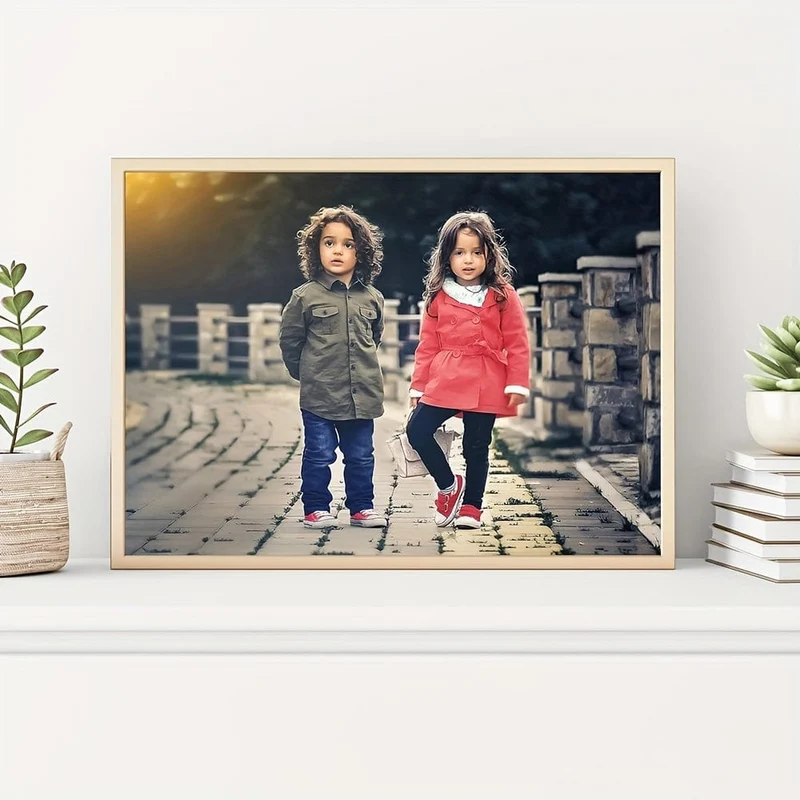 1 individuelles ungerahmtes Poster, personalisiert Ihr Bild, individuelles Hochladen eines Fotos zum Drucken eines Posters, ideales Geschenk für Schlafzimmer, Wohnzimmer, Flur, Wandkunst, Wanddekoration, Winterdekoration, Wanddekoration, Raumdekoration