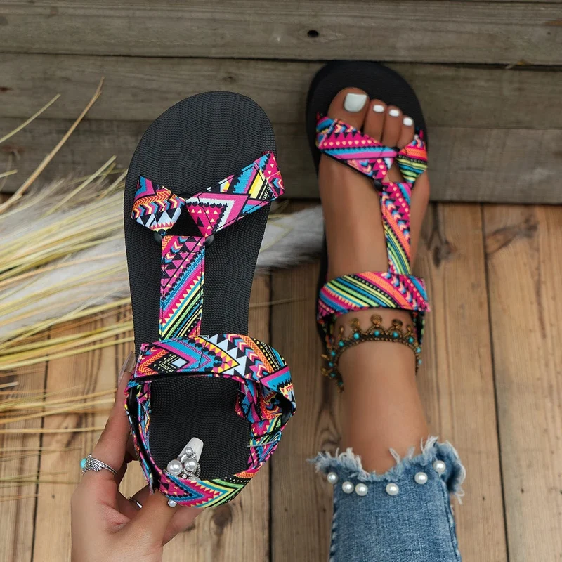 Sommer Flache frauen Schuhe Hanf Seil Set Fuß Strand Sandalen Outdoor Alle-spiel Casual Hausschuhe Große Größe Frauen sandalen
