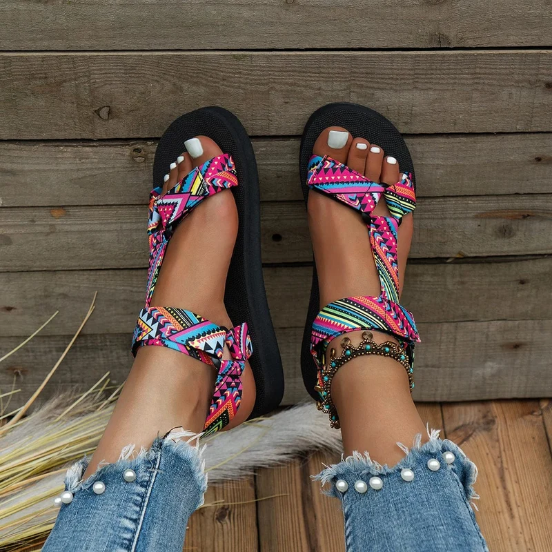 Sommer Flache frauen Schuhe Hanf Seil Set Fuß Strand Sandalen Outdoor Alle-spiel Casual Hausschuhe Große Größe Frauen sandalen