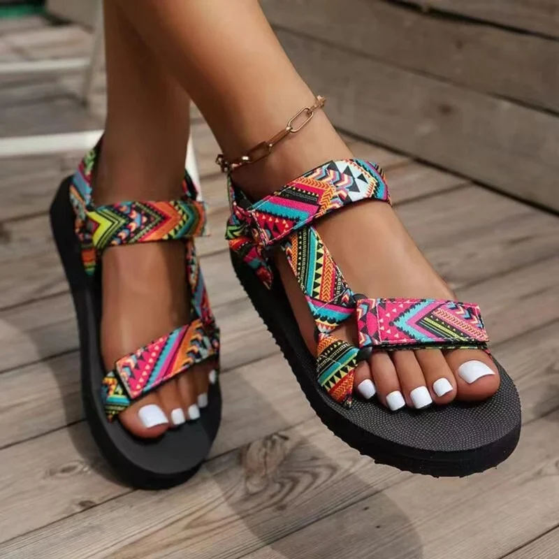 Sommer Flache frauen Schuhe Hanf Seil Set Fuß Strand Sandalen Outdoor Alle-spiel Casual Hausschuhe Große Größe Frauen sandalen