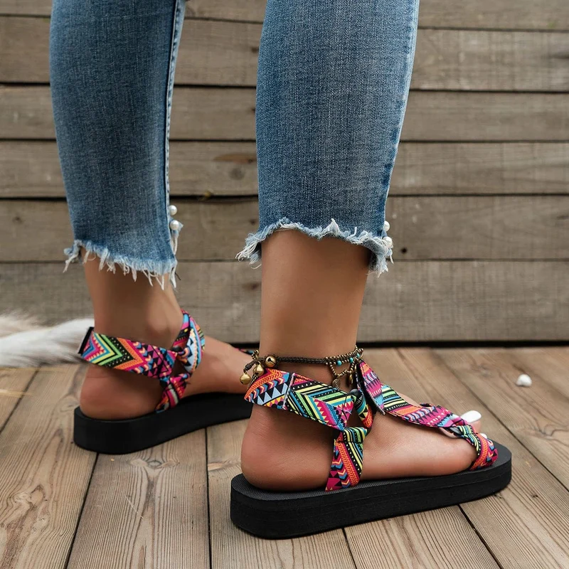 Sommer Flache frauen Schuhe Hanf Seil Set Fuß Strand Sandalen Outdoor Alle-spiel Casual Hausschuhe Große Größe Frauen sandalen