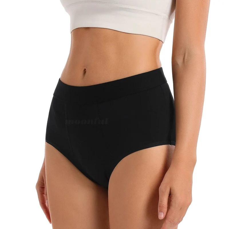 Menstruationshöschen für Damen, reichlicher Durchfluss, Menstruationshöschen, hohe Taille, Menstruationszyklus, saugfähige Unterwäsche, auslaufsichere Höschen
