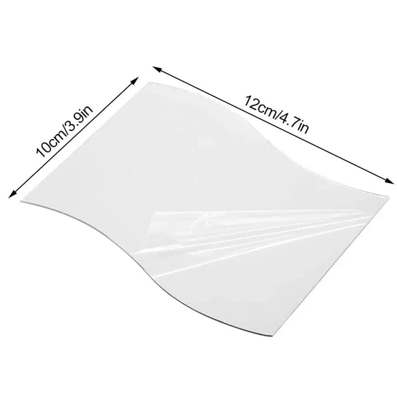 6PCS Spiegel Wandaufkleber Selbstklebende Acrylspiegel Wandaufkleber DIY Kunstspiegel Kreative Wellenform Badezimmer Wohnzimmer Dekor