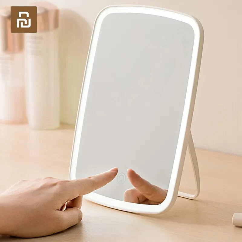 Original Youpin LED-Lichtspiegel Jordan Judy Intelligenter Make-up-Spiegel Tragbarer wiederaufladbarer Desktop-Touchscreen-Spiegel