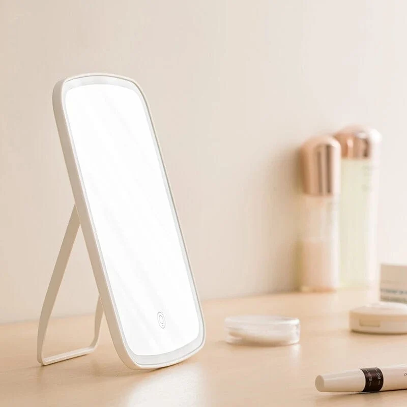Original Youpin LED-Lichtspiegel Jordan Judy Intelligenter Make-up-Spiegel Tragbarer wiederaufladbarer Desktop-Touchscreen-Spiegel