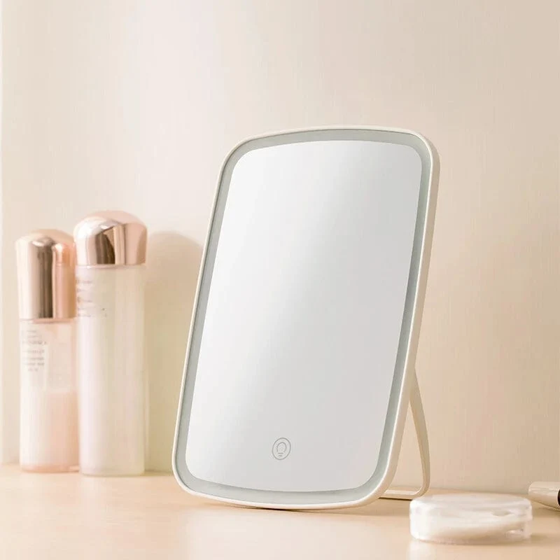 Original Youpin LED-Lichtspiegel Jordan Judy Intelligenter Make-up-Spiegel Tragbarer wiederaufladbarer Desktop-Touchscreen-Spiegel