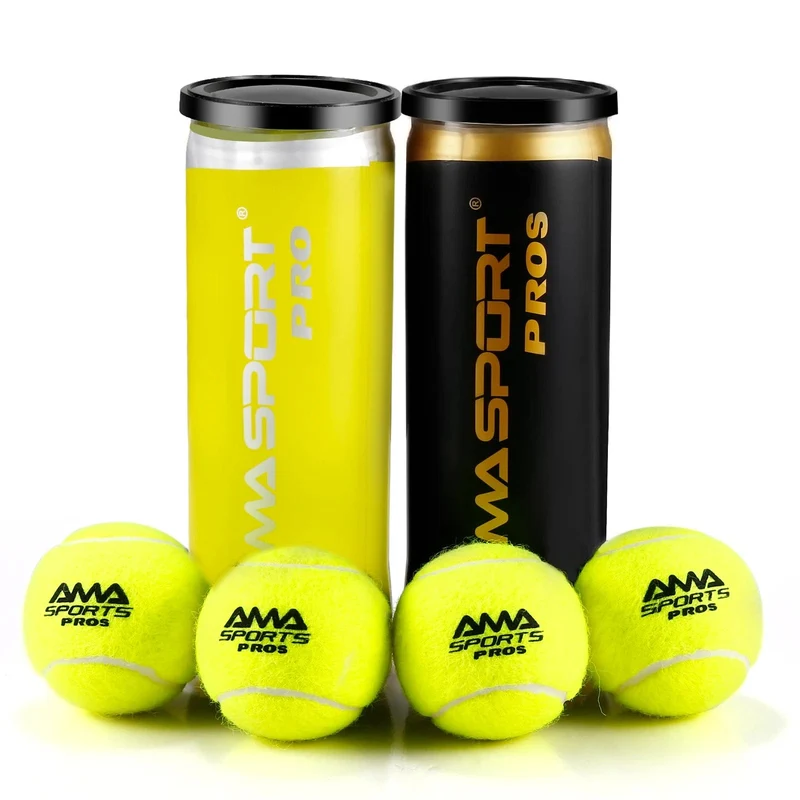 AMASPORT Padel Pro/Pro+/Pro S Padel-Paddel-Tennisbälle 3 Stück für Trainingsbälle