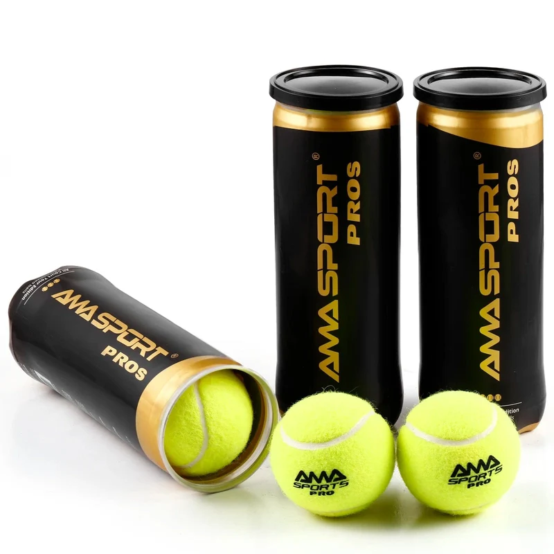 AMASPORT Padel Pro/Pro+/Pro S Padel-Paddel-Tennisbälle 3 Stück für Trainingsbälle