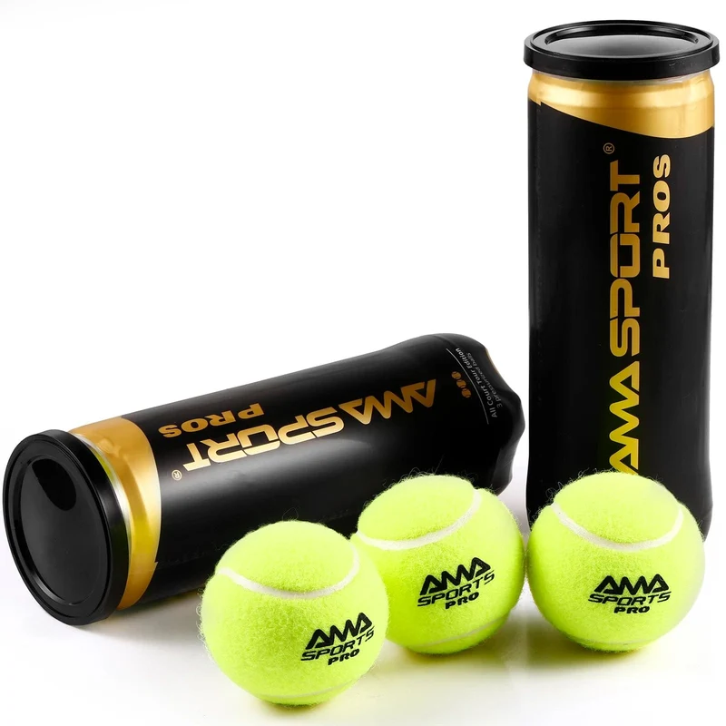 AMASPORT Padel Pro/Pro+/Pro S Padel-Paddel-Tennisbälle 3 Stück für Trainingsbälle
