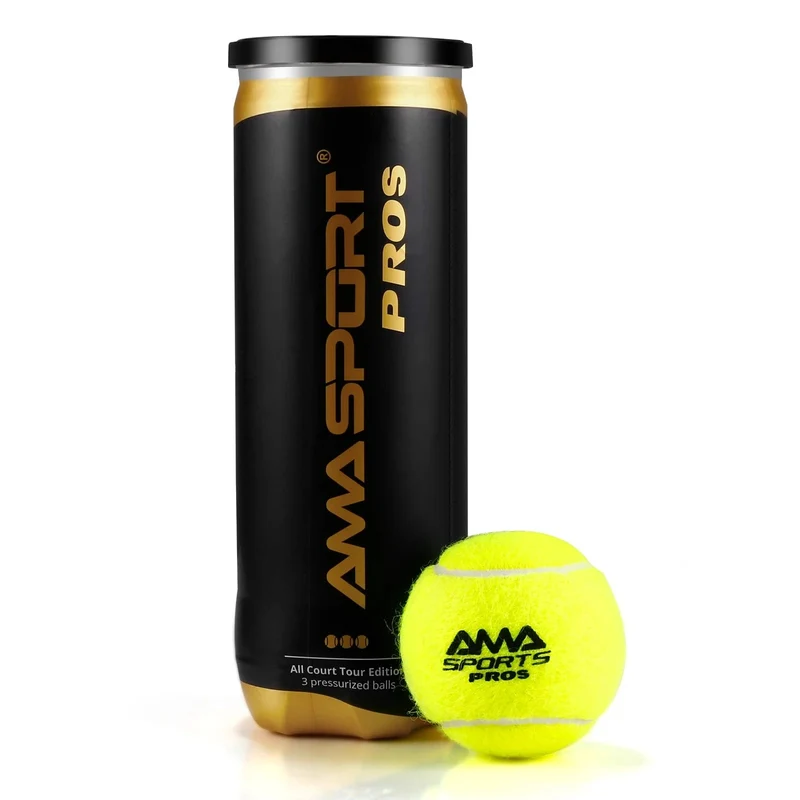 AMASPORT Padel Pro/Pro+/Pro S Padel-Paddel-Tennisbälle 3 Stück für Trainingsbälle