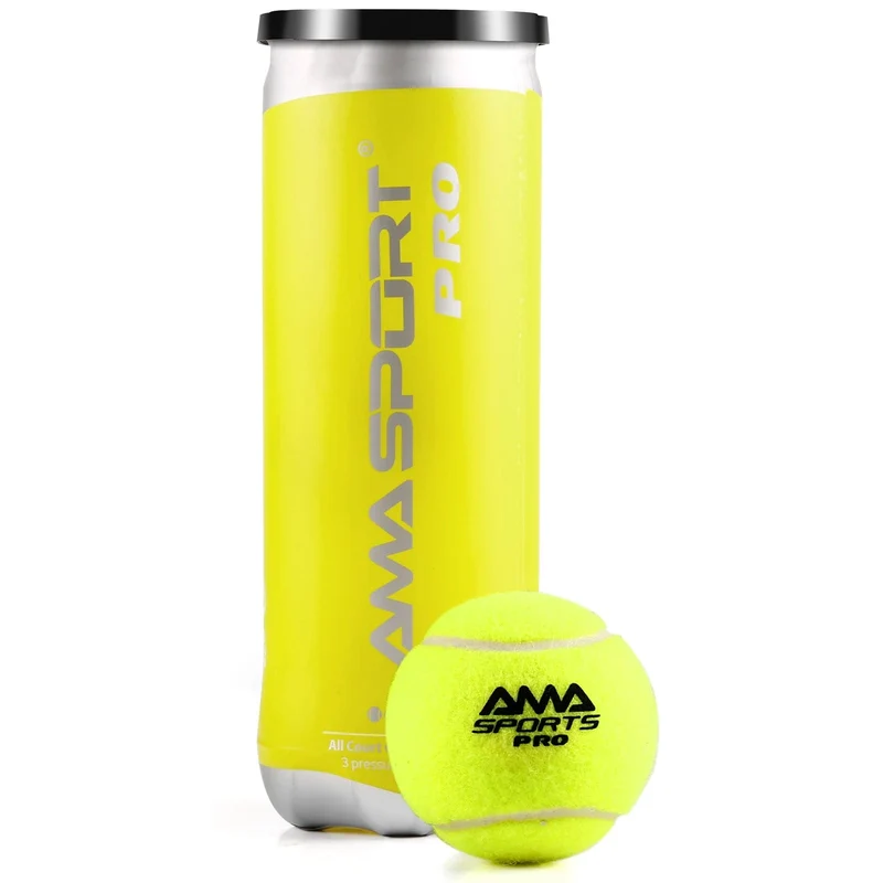 AMASPORT Padel Pro/Pro+/Pro S Padel-Paddel-Tennisbälle 3 Stück für Trainingsbälle