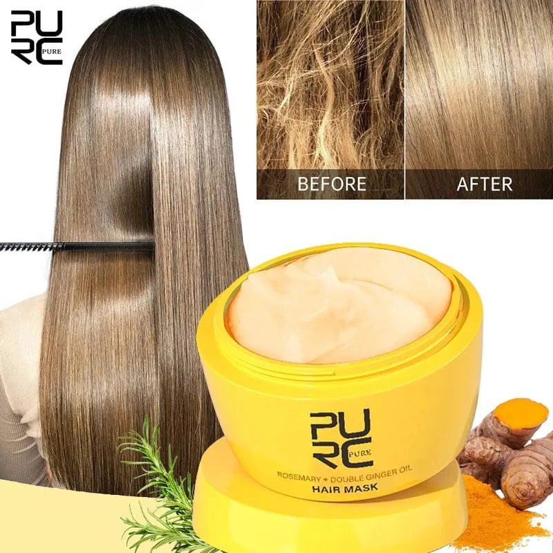 PURC Rosmarinöl-Haarmaske für Haarwachstum, Ingweröl, Haarausfall-Behandlung, Anti-Schuppen-Glättungscreme, Haarpflegeprodukte