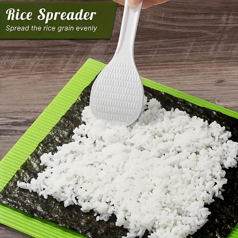 1-teiliges Sushi-Herstellungswerkzeug, Sushi-Rollmatte, antihaftbeschichtetes Sushi-Herstellungswerkzeug, japanischer Seetang-Reisbällchen-Roller, selbstgemachte DIY-Sushi-Tellermatte, für Zuhause, Sushi-Shop, Restaurant-Party, Heimwerkerbedarf, Küchenhelfer
