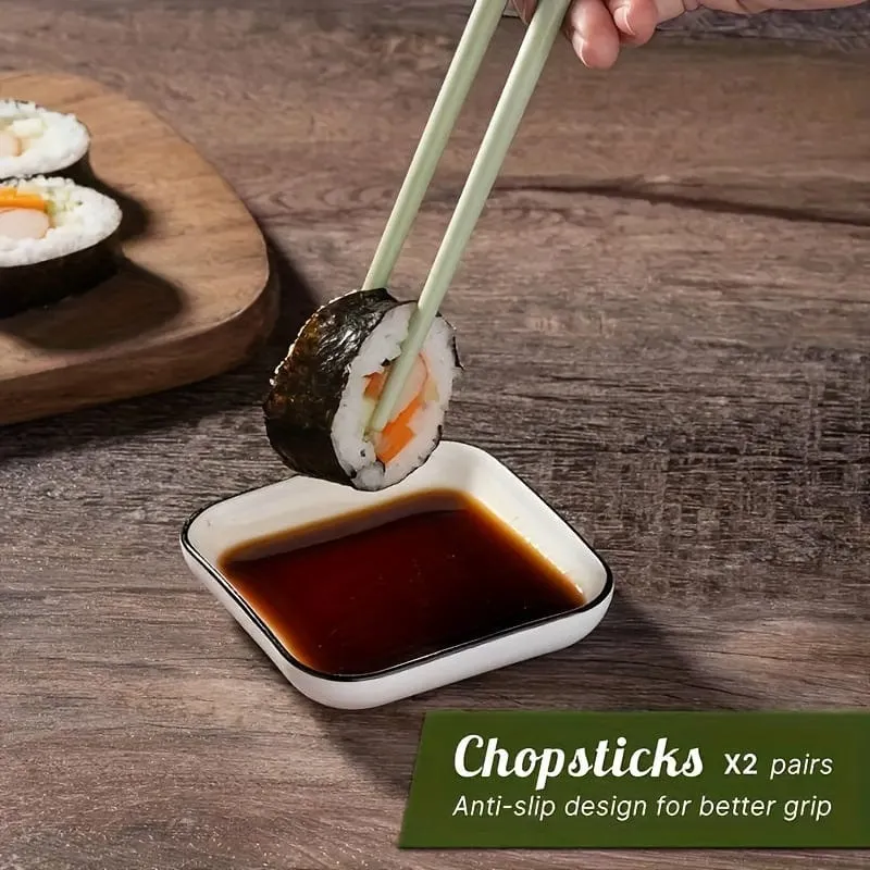 1-teiliges Sushi-Herstellungswerkzeug, Sushi-Rollmatte, antihaftbeschichtetes Sushi-Herstellungswerkzeug, japanischer Seetang-Reisbällchen-Roller, selbstgemachte DIY-Sushi-Tellermatte, für Zuhause, Sushi-Shop, Restaurant-Party, Heimwerkerbedarf, Küchenhelfer