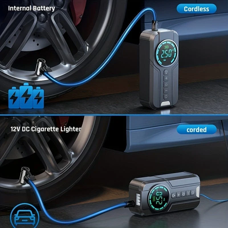 Auto Inflator Reifen Pumpe 12 v Luftpumpe Für Auto Tragbare Reifen Inflator Elektrische Motorrad Pumpe Luft Kompressor Für Auto motorräder
