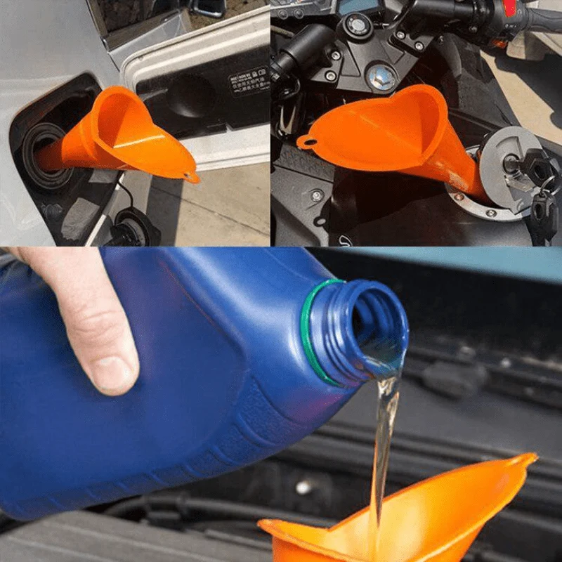 1pc/5 stücke Auto Motorrad Lange Mund Trichter Diesel Füllung Werkzeug Kunststoff Anti-splash Tanken Öl Flüssigkeit düse Auto Zubehör