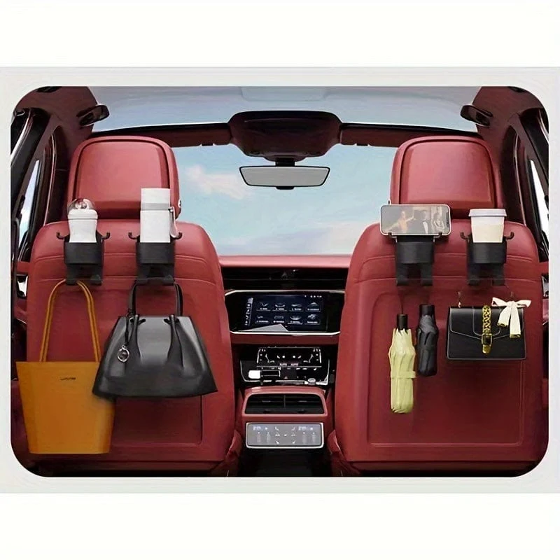 1pc Multifunktionale Auto Haken Wasser Tasse Halter Lagerung Box Sitz Zurück Handy Getränke Wasser Tasse Halter Lagerung Auto lagerung Box