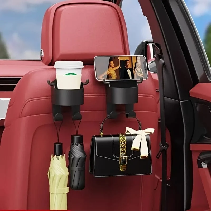 1pc Multifunktionale Auto Haken Wasser Tasse Halter Lagerung Box Sitz Zurück Handy Getränke Wasser Tasse Halter Lagerung Auto lagerung Box