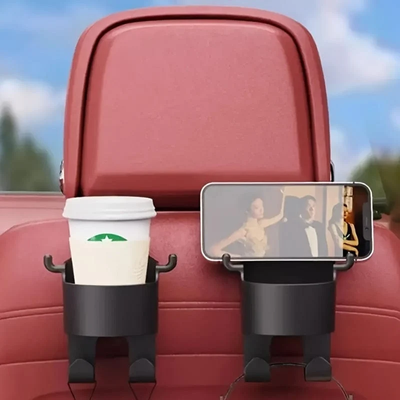 1pc Multifunktionale Auto Haken Wasser Tasse Halter Lagerung Box Sitz Zurück Handy Getränke Wasser Tasse Halter Lagerung Auto lagerung Box