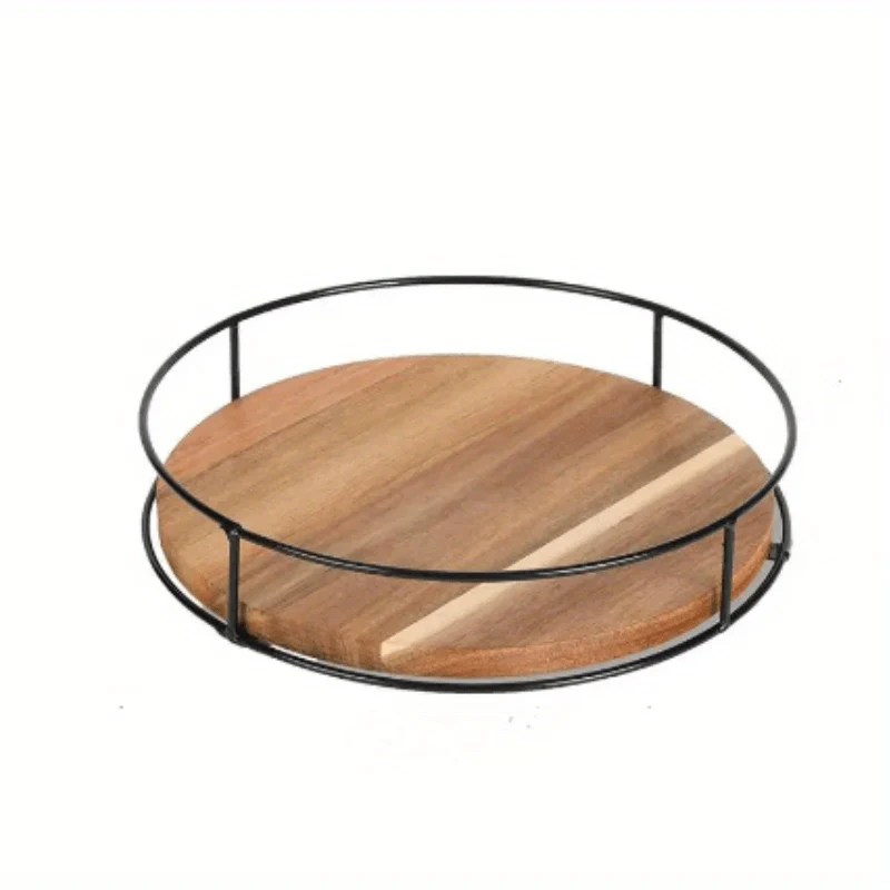 1 Stück, Drehteller-Organizer, Gewürzschleuder, Gewürzregal-Organizer, drehbarer Gewürzregalhalter, Schreibtisch-Aufbewahrungsbox, Kosmetik-Aufbewahrungstablett, Küchenutensilien, Wohnungsutensilien, Studentenwohnheim-Utensilien, fertig