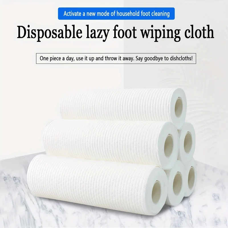 1 Rolle/150 Blatt Geschirrtuch, multifunktionales und vielseitiges Geschirrtuch, Einweg-Küchenpapierhandtücher, Geschirrspültuch, Reinigungstuch, nicht ölabsorbierendes und wasserabsorbierendes Rollenpapier
