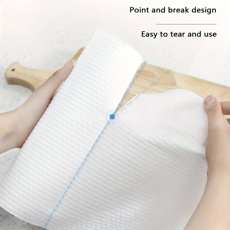 1 Rolle/150 Blatt Geschirrtuch, multifunktionales und vielseitiges Geschirrtuch, Einweg-Küchenpapierhandtücher, Geschirrspültuch, Reinigungstuch, nicht ölabsorbierendes und wasserabsorbierendes Rollenpapier