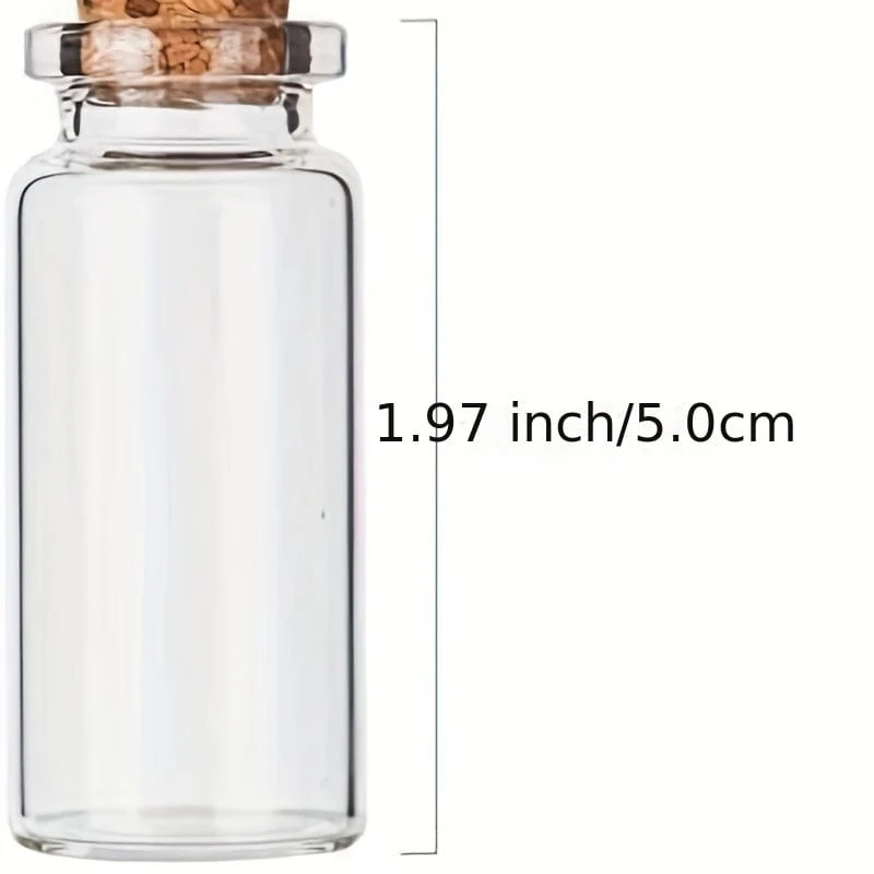 64 Stück leere Mini-Wunschflaschen aus Glas mit Stopfen, Hanfschnur und Preisschildern, Behälter mit Perlen, winzige kleine Wunschflaschen mit Treibsand