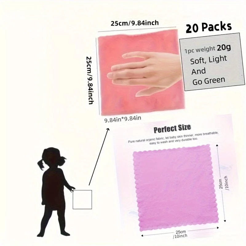 20 Stück einfarbige Waschlappen, einfaches einfarbiges Waschlappen, weiches, saugfähiges Handtuch, kleines Gesichtshandtuch, Badezimmerzubehör, Reisezubehör, Badezimmerzubehör