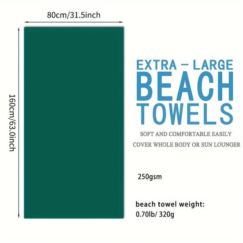 1 Stück individuelles Strandtuch, saugfähiges Strandtuch, große Sommer-Stranddecke, Geschenk für Strand-Pool-Party, Strand-Essentials