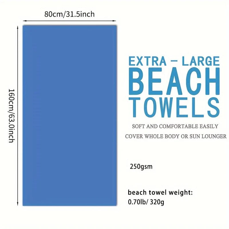 1 Stück individuelles Strandtuch, saugfähiges Strandtuch, große Sommer-Stranddecke, Geschenk für Strand-Pool-Party, Strand-Essentials