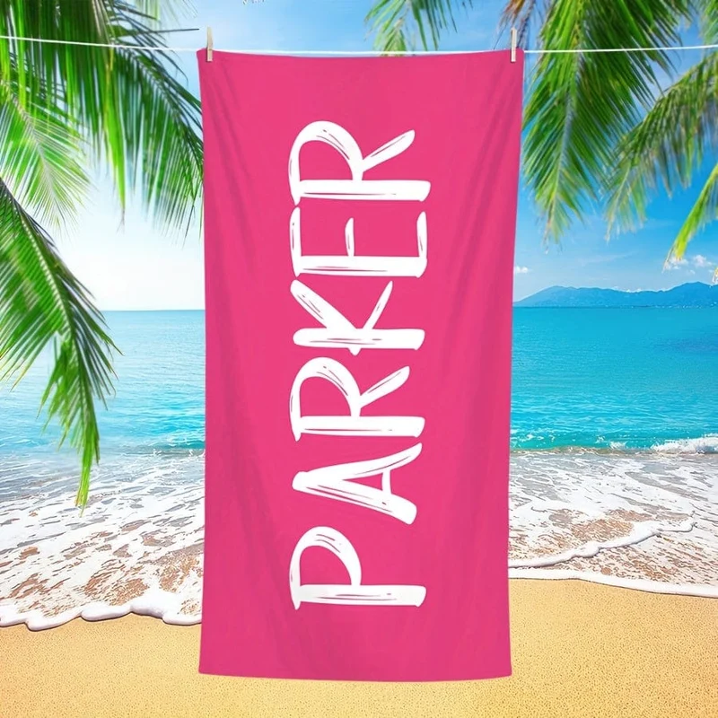 1 Stück individuelles Strandtuch, saugfähiges Strandtuch, große Sommer-Stranddecke, Geschenk für Strand-Pool-Party, Strand-Essentials