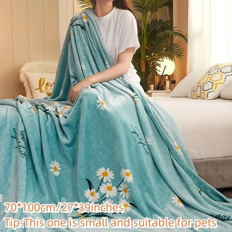1 Stück bedruckte Persönlichkeits-Flanelldecke, weiche warme Überwurfdecke, Nickerchendecke für Couch, Sofa, Büro, Bett, Camping, Reisen, Mehrzweck-Geschenkdecke für alle Jahreszeiten