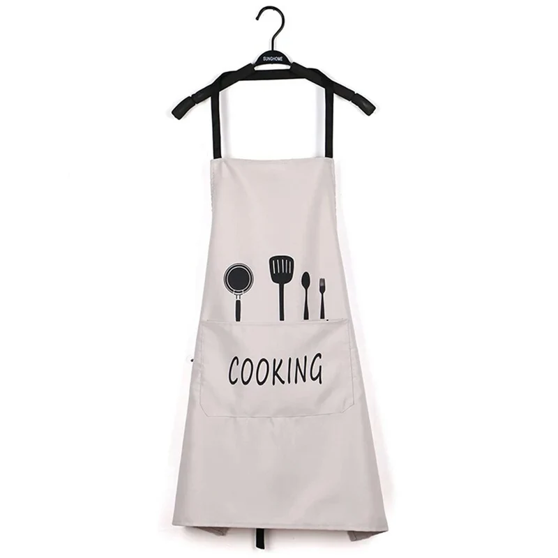 1 Stück wasserdichte und ölbeständige Schürze mit Taschen – von Hand abwischbare Schürze für Damen und Herren – 27.5 x 26.8 Zoll – Bleiben Sie beim Kochen sauber und geschützt